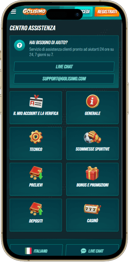 Golisimo Casino Assistenza Clienti